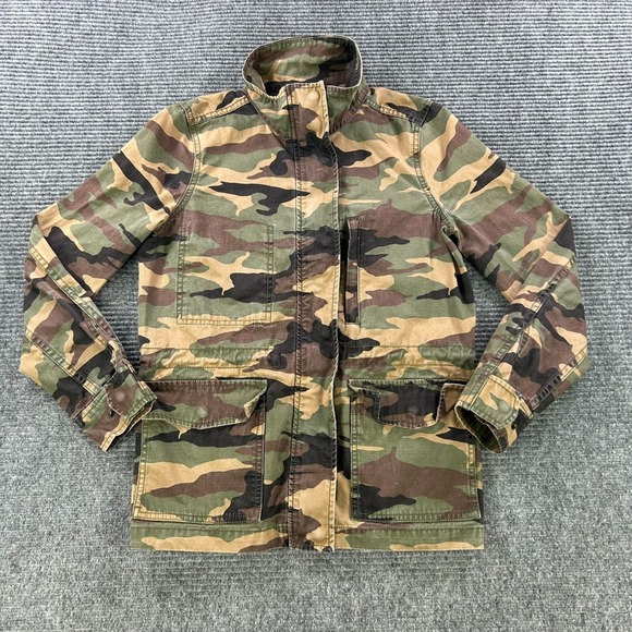 Madewell Jackets & Blazers - Madewell Camouflage Utility Jacket Women Small Lightweight Casual Outerwear Coat